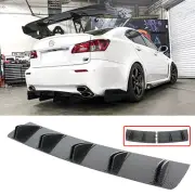 For Lexus ISF IS 350 300 250 Carbon Look Rear Bumper Diffuser Splitter Shark Fin (for: Lexus)