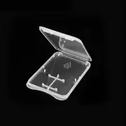 Transparent Plastic Storage Case Holder Cover for SD SDHC SDXC and Micro SD Card