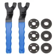 Adjustable Angle Grinder Wrench Set 0.4"-1.9" Range Nut Pin Spanner Blue