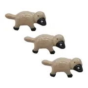 3PK Urban Platypus Pot Hanger Animal Figurine/Ornament Garden Decor Grey 9cm