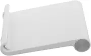 TEHAUX Plastic and Tablet Stand Adjustable Desk Holder Compact Support Rack for -Slip White