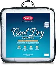 Tontine Classic Comfort Cool Dry All Seasons Quilt - King, Medium Weight, Premium Cotton Japara Cover, Moisture Wicking Suprelle Climate Control Fibres Filling, Anti Microbial, Machine Washable
