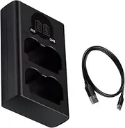 Dual-Battery Fast Charging Box for Fujifilm XT5/ XT4/ XH2S 8.4V Battery Accessories Type-C PD3.0/2.0 Quick Charging Flip Cover Storage Case