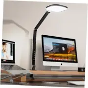 Led Desk Lamp with Clamp, 1200LM Dimmable Home Office Desktop Black - 1 Pack