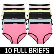 Full Brief - 10 Pack 2 Of Each Colours-XXL