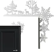 Wooden Christmas Door Toppers,Funny Holiday Home Frame - Party Ornament Christmas Wall Signs For Vacation Bedroom Livingro For Home Decor
