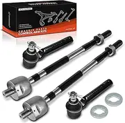 A-Premium Set of 4, Front Inner & Outer Tie Rod End Kit, Compatible with Subaru Impreza 1998 1999 2000 2001