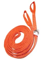 Lifting Web Sling 1" x 16 FT Twisted Eye & Eye 2-ply Tow Strap Choker Polyester