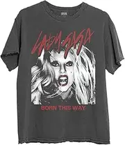 [Rock Off officially licensed products] Lady Gaga Born This Way Photo T Shirt L