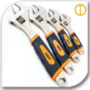 Heavy Duty 4PCS Adjustable Wrench Set CR-V Spanner Set
