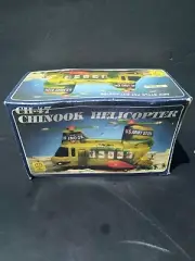 Vintage Chinook Helicopter CH-47 US ARMY 01256 Battery Operated Esmon Toy WORKS!