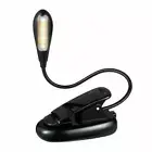 USB 7 LED Reading Light Rechargeable Clip On Bed Book Reading Lamp Stand Light