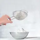 2 Pcs Stainless Steel Colander Strainer Sieve for Flour Strainers