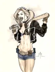 Commission A Convention Style Sketch by Pin-up/Fantasy Artist Michael McDaniel