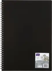 DERWENT(R) R31085F Academy Visual Art Diary, Portrait 120 Pages Black A3