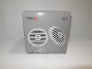 New Cerwin-Vega XM65W 250W 6.5" 2-Way Coaxial Marine Speakers White Loud Clear