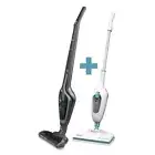 BLACK+DECKER 18V Cordless Stick Vac Vacuum & 1300W Steam Mop Cleaner Combo Kit