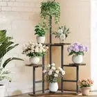 Wisfor Corner Plant Stand Indoor, 6 Tiered Plant Shelf Flower Stand, Tall Multip