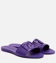 [Dolce & Gabbana] Dolce & Gabbana DG rubber slides AU 7 purple