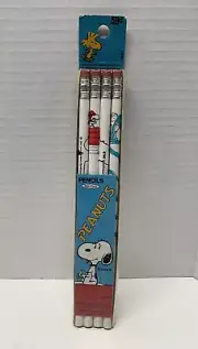 Snoopy Pencils 1965 United Feature Syndicate Linus Red Barron Hasbro NOS