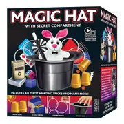 Ezama Magic Hat w/ Secret Compartment 225 Tricks Magician Show Set Kids 7y+