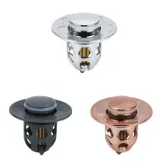 Removable Vanity Vessel Sink Drain Plug Anti-clogging Push-type Bounce