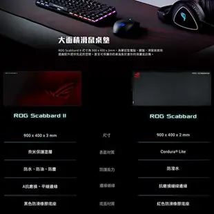 【華碩ASUS】ROG Scabbard II 滑鼠桌墊(客訂商品請詢問)