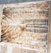 Figured Flame Spalted Maple Wild Wood 1077 Guitar Top Set 21.5x 19 x .75
