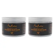 Shea Moisture African Black Soap Soothing Body Mask - Pack of 2 by Shea Moisture for Unisex - 12 oz Mask