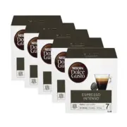 5 x Nescafe Dolce Gusto Espresso Intenso Coffee Pods Capsules 16 Pack