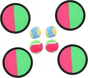 Gogogmee 1Set Toss and Catch Ball Game Rackets Balls Outdoor Sports for Backyard Beach Parties Safe Material Fun for Boys