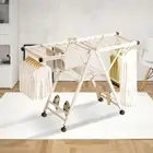 140cm Portable Clothes Drying Rack Foldable Folding Space-Saving Laundry Airer