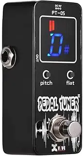 PT-05 Chromatic Tuner Pedal with Pitch Calibration & Flat T ng Full Metal Shell True Bypass Multicolor519 One Size