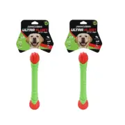 2 x Pet Dog Toy TPR Baton Chew Bite Teeth Clean Interactive Training Toy 24CM