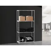 MODULAR CHROME WIRE SHELVING SHELF STORAGE STEEL METAL SHOP DISPLAY (900x450)