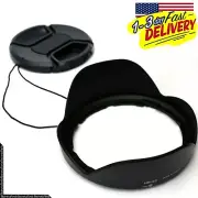 (HB-23+ Lens Cap) Lens Hood for Nikon AF-S 16-35mm f/4G ED VR, DX 12-24mm f/4G