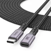USB C Extension Cable 15Ft, USBC Type C Male to Female 5Gbps Data Transfer/100W