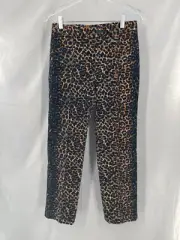 Rachel Comey 2 Cig Pants Crop Corduroy USA Leopard NWT