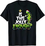 [keoStore] G.rinch is This Jolly Enough Noel Merry Christmas Unisex-Adults T-Shirt