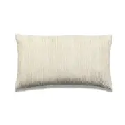 Melange Beige Lumbar With Feather Down Insert Pillow