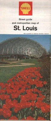 1965 Shell Road Map: St. Louis NOS
