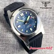 Tandorio 38MM Diver Mother of Pearl Black Dial NH35 Automatic Men Watch Sapphire