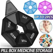 Weekly Pill Organizer Pill Box Tablet Container Case Dispenser Medicine Storage