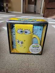 Sock In A Mug Set Sticker Spongebob Squarepants Nickelodeon x Culturefly/Viacom
