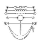 Unique Septum Piercing Jewelry Removable Double Hole Ear Studs Adornment Jewelry