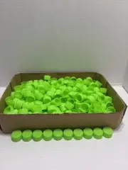 Water Bottle Lid Cap Green 300 Count 28 mm Replacement Screw Plastic No Tamper