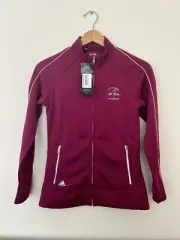 NWT Women’s XS Adidas “Old Course Saint Andrews” Logo Golf Climalite Zip Jacket