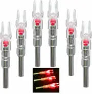 6PCS Automatically Led Lighted Nocks for Arrows with .244"/6.2mm Inside Diameter