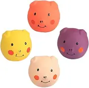 BESPORTBLE 4pcs Pig Head Ball Toy Puppy Sound Toys Squeaky Dog Toys Pet Chew Toys Latex Pig Balls Toys Dog Squeaky Toys Adorable Puppy Toys Pet Dog Toys Pet Playthings Lovely Pig Shape Pet