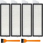 [YBVABE] Filter for Roborock S8 MaxV Ultra - Washable High Efficiency Filters Vacuum Cleaners Spare Accessories Replacement Filters Easy to Change & Clean Pack of 4 Filter and 2 Cleaning Tool